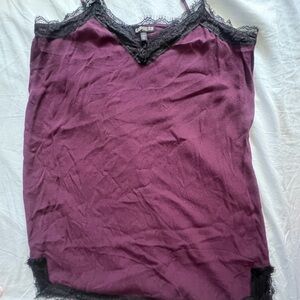 Express Plum Lace Cami Dress